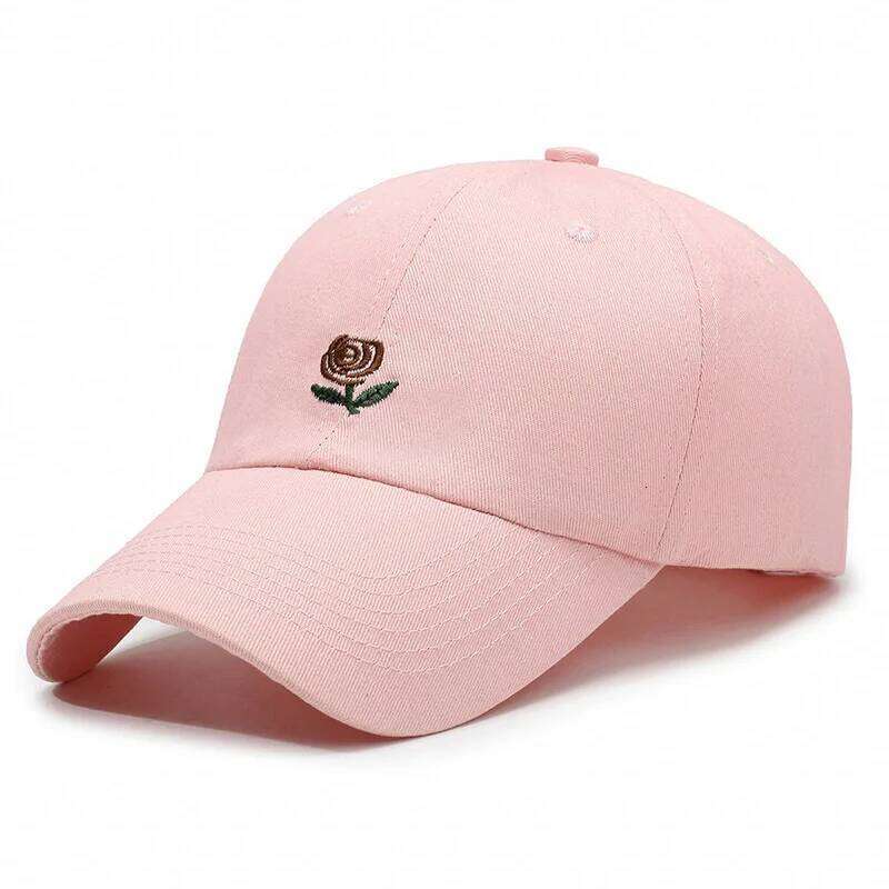 Spring Baseball Personality Versatile Couple Embroidery Men and Women Sunscreen Fashion Rose Letter Hip Hop Ins Tide Hat Cap Y260304