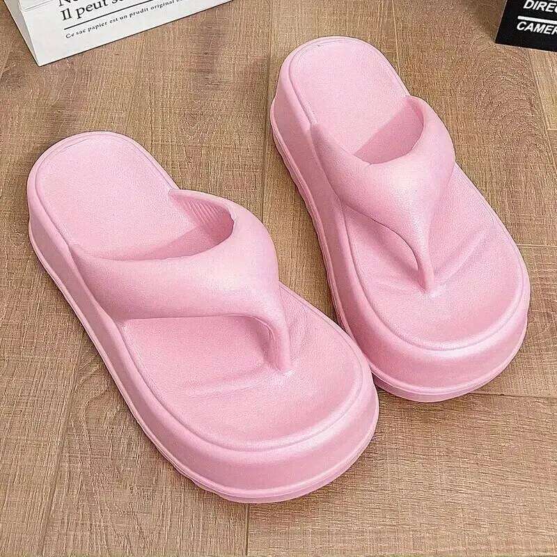 Litfun Female Summer Flats Slippers Casual Soft Thick Sole Eva Flip Flops Non-slip Beach Sandals Comfort Home Slides For Women