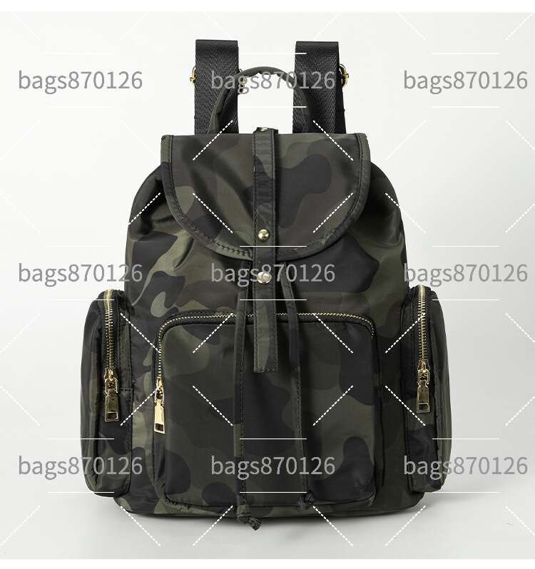 Hot Selling Factory Direct Cross-Border Nylon Waterproof Flap Versatile Large Capacity Women's Bag Drawstring Travel Backpack Luxury Bags PIERREL