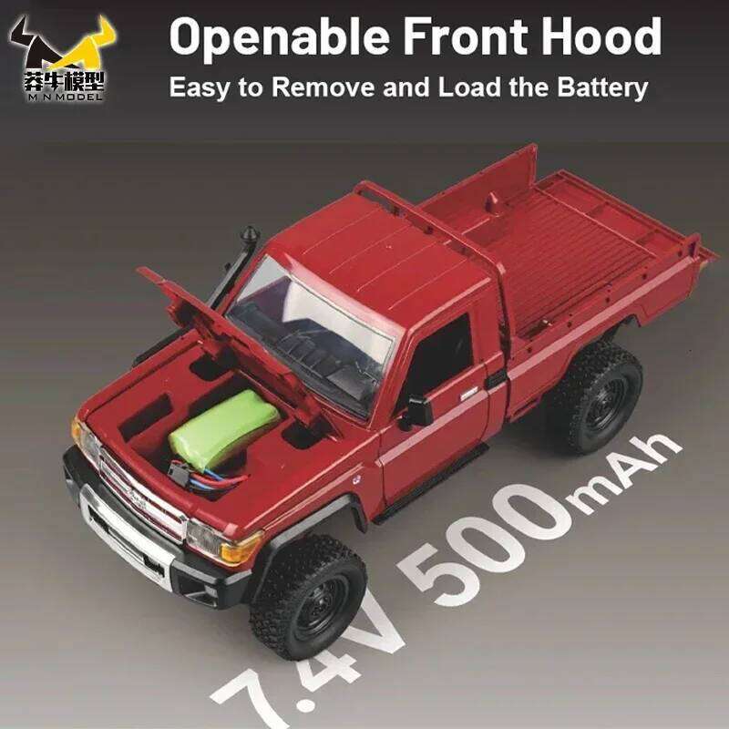 MN MODEL 1/12 4WD Diving Remote Control Car Retro Full-scale Simulation LC79 Truck Climbing Off-road Vehicle Rock Crawler Toy C260305
