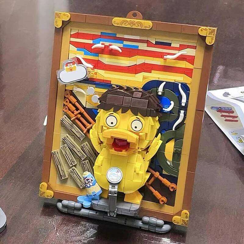 Mini Building Blocks DIY World Famous Painting Screaming Milkmaid Three-dimensional Hanging Picture Ornament Children's Toy Gift Z260306