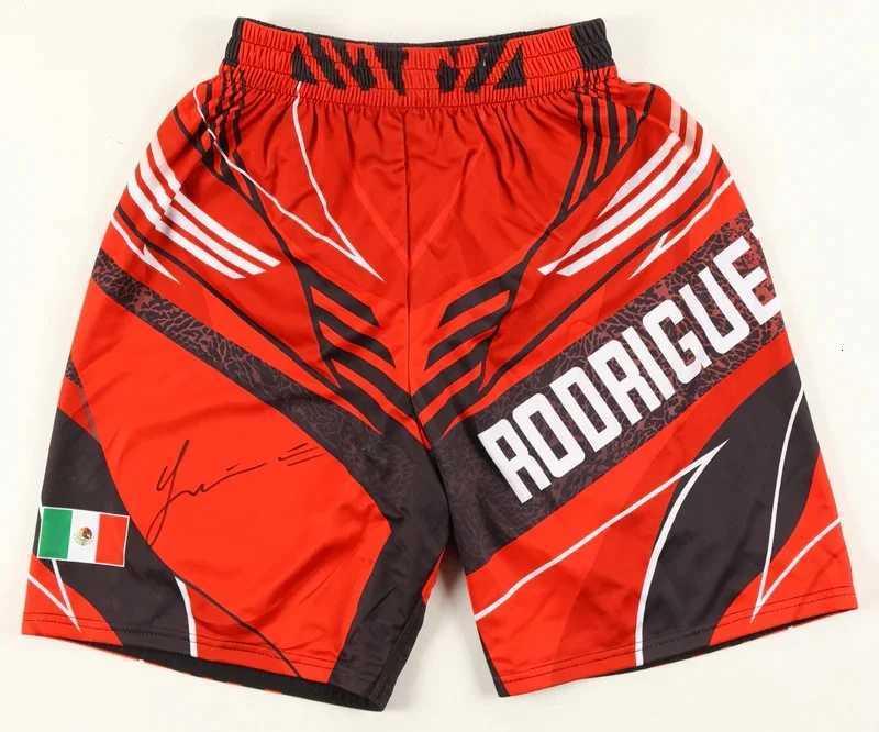 2026 Retro Yair Rodriguez Signed Do Bronx Custom Fight Shorts Men Women MMA Octagonal Cage Oversized Jujutsu Training Short X260306