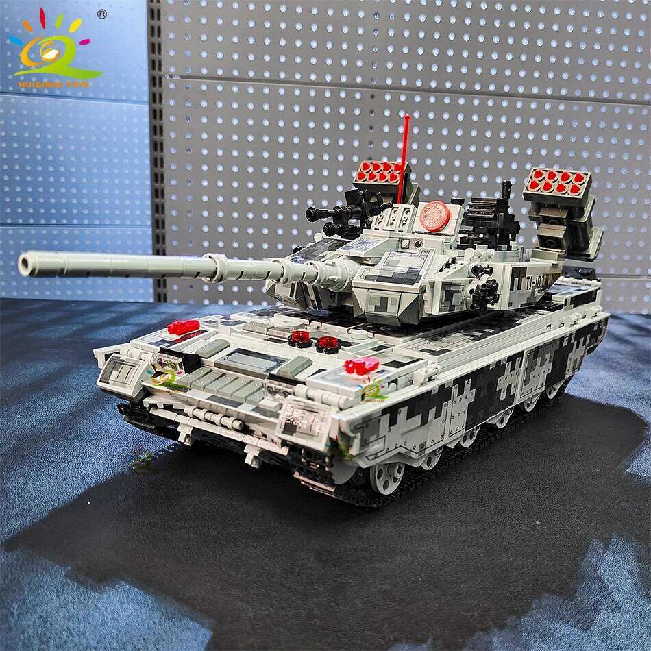 HUIQIBAO WW2 Military Tank Building Blocks Set for Children Army Weapon Car Truck Toy City Construction Bricks Kids Gift Z260306