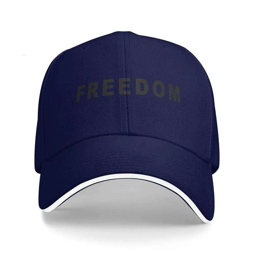 Freedom Print Cap Casual Unisex Men Hip Hop Hats Design Outdoor Gym Baseball Caps Gift Idea Fashion Y260304