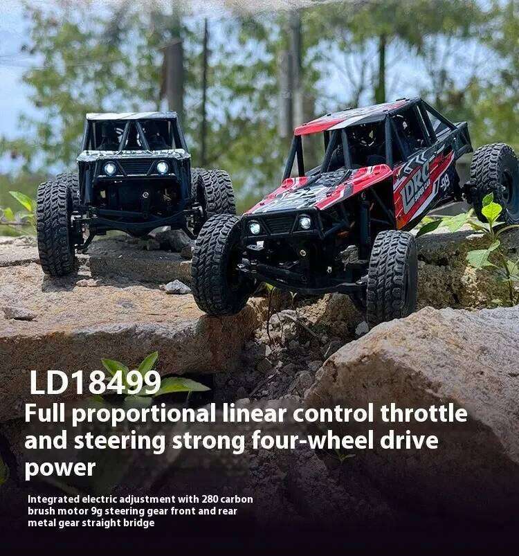 LDRC LD18499 1:18 4x4 4WD RC Remote Control Climbing Vehicle Model for Boys Gift Off-Road Capable Scale Toy Car Gifts C260305