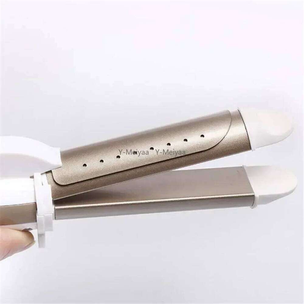 Gold Ceramic Hair Curler 3 in 1 Multifunction Curling Iron Straightener Heated Roller Professional Styling Tool 26Y0306