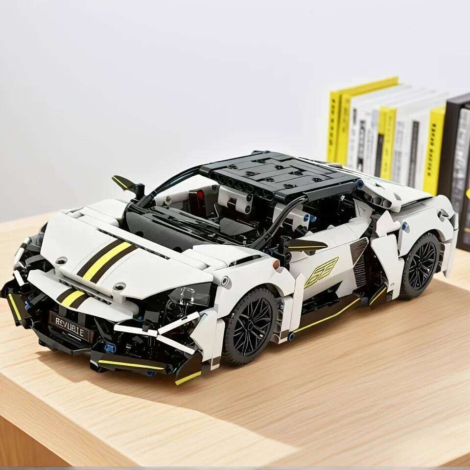 2025 New 1200PCS Sports Building Blocks Set 1:14 Scale Car Model Kit for Kids Adult Racing Vehicle Toys Gifts Z260306