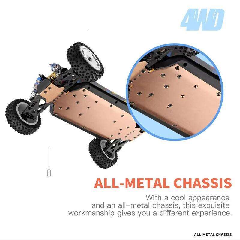 New WLtoys 124007 1/12 Brushless RC Car 4WD 75KM/H One Hand 2.4G Remote Control Racing Off-Road Drift Child Boys Toys Kids Gift C260305