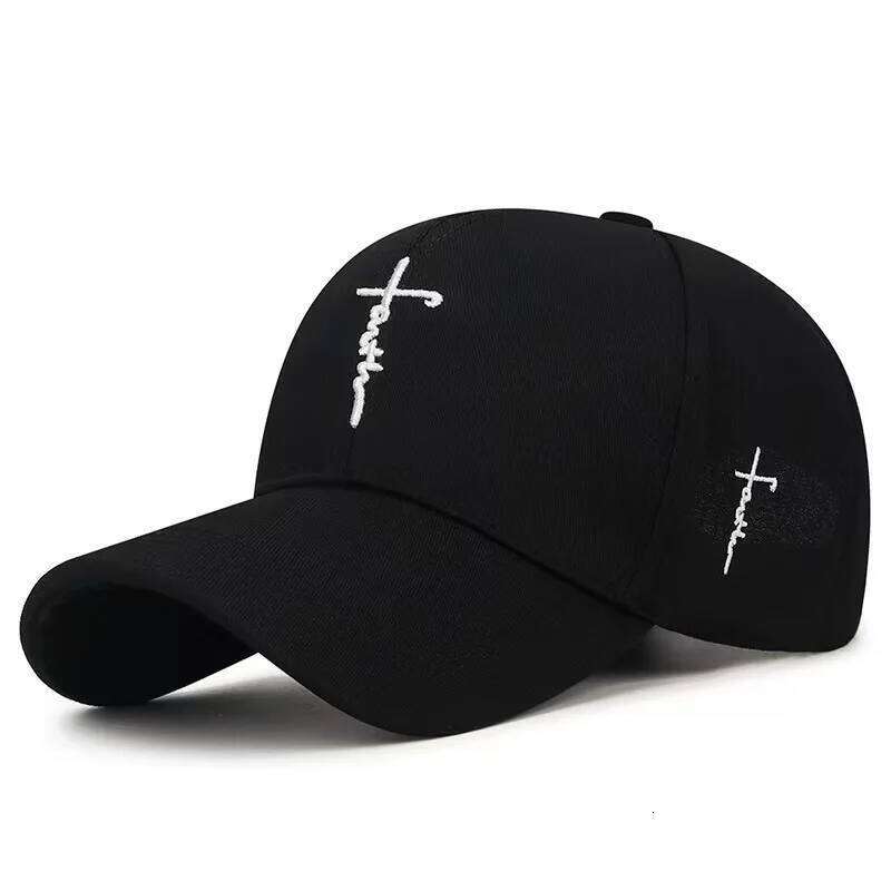 Embroidered English cross casual baseball for men and women, youth adjustable cap Y260304