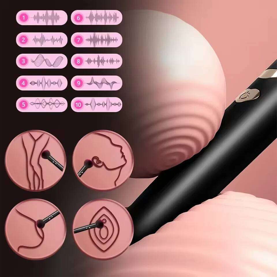 Makeup Brush Vibrator Female G Spot Vagina Massager Dildo Powerful Clitoris Nipple Stimulator Masturbator Sex Toys for Women 18+ W260305