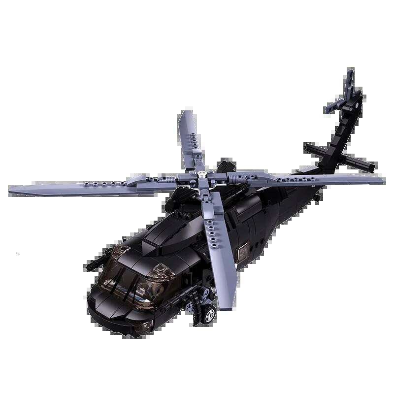 692PCS Military UH-60L Medical Rescue Aircraft Building Blocks Black Hawk Helicopter Model Bricks Kits Kids DIY Toy Holiday Gift Z260305