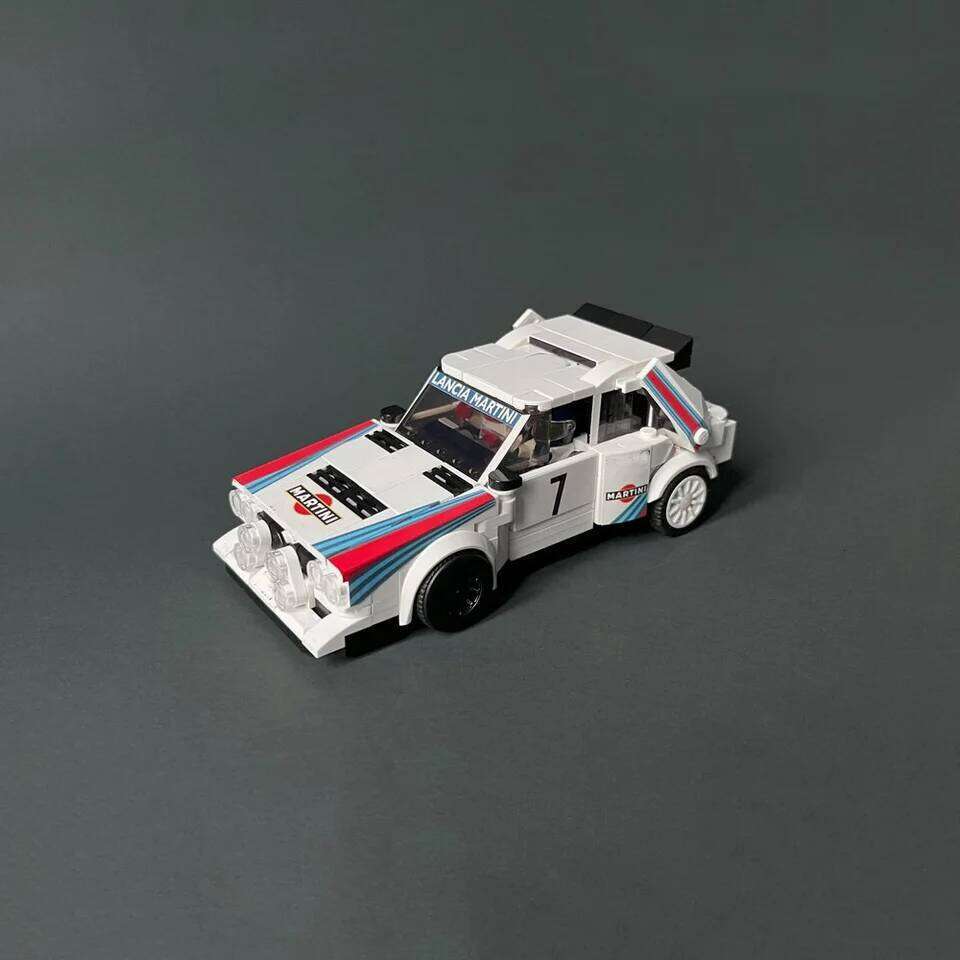 Garage 419PCS MOC champio Lancia Delta S4 Building Blocks Assembling the Model Toy Brick Children's Birthday Gifts With Stickers Z260306