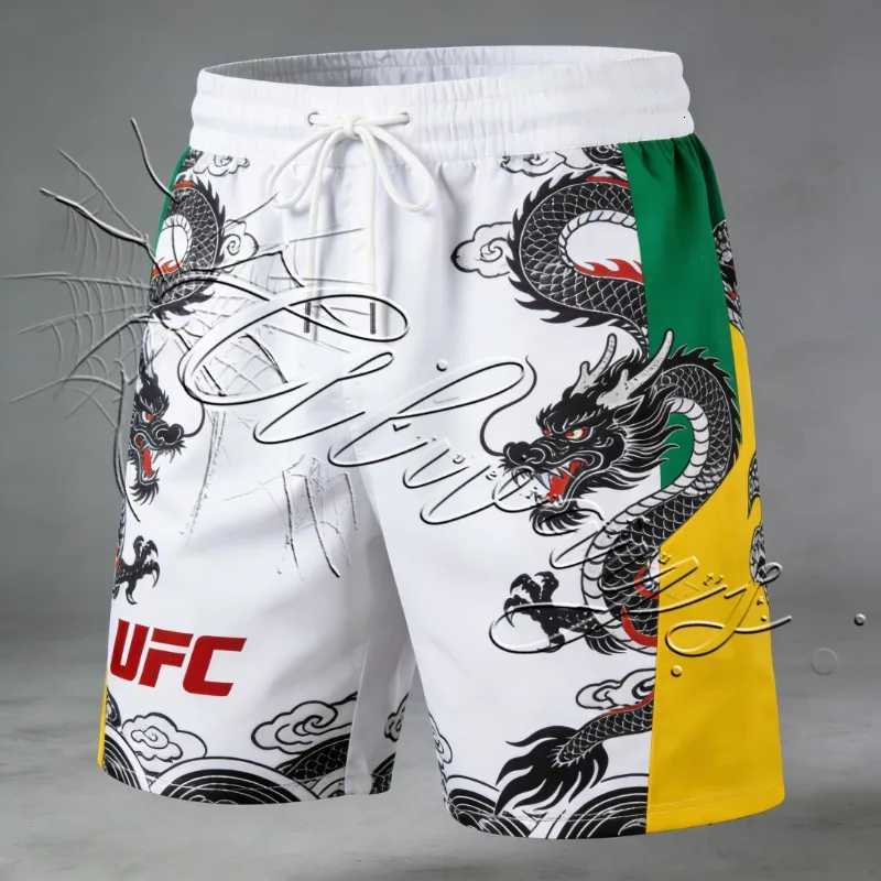 2026 Summer Special MMA Match Fashion Dragon Pattern Boxing Shorts Mens Sports Fitness Quick Drying Breathable Shorts X260306