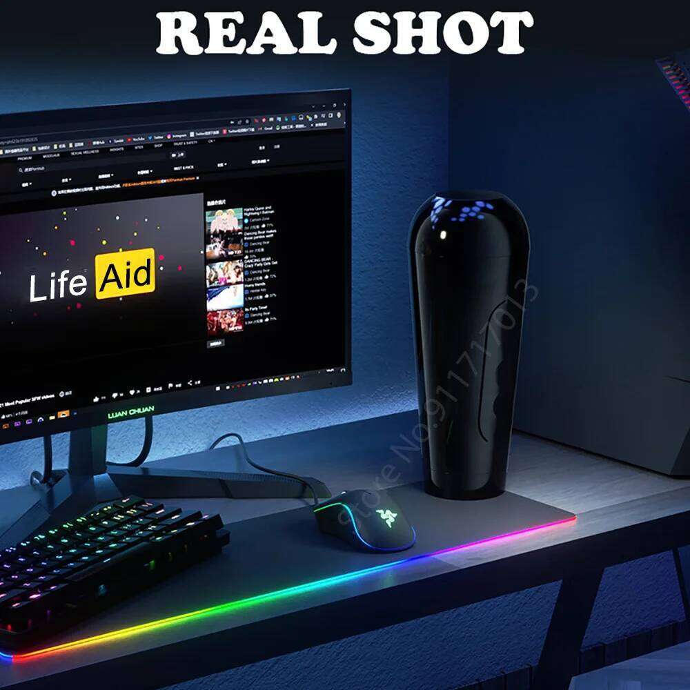 Male Masturbator Cup Realistic Textured Pocket Blowjob Pussy Stroker for Men Soft Silicone Vagina Adult Masturbation Sex Toy W260305