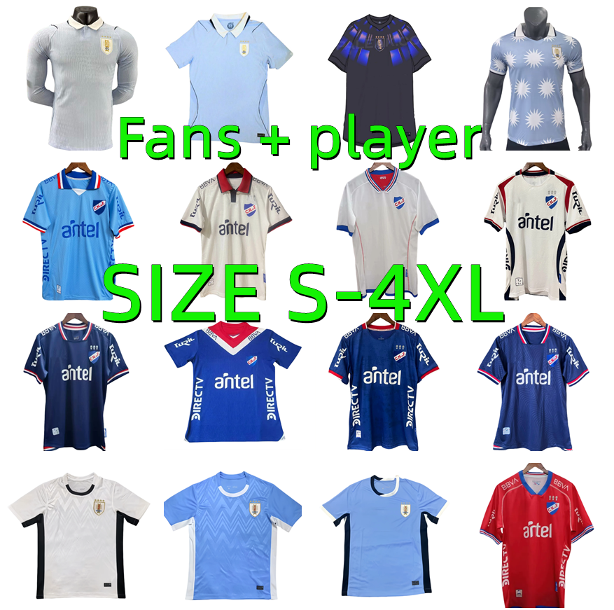 2026 2027 Uruguay Soccer Jerseys 24 25 26 27 Copa America L.suarez E.cavani F. Vaerde N. Nandez Player Version National Team Player Version Football Shirts Uniforms