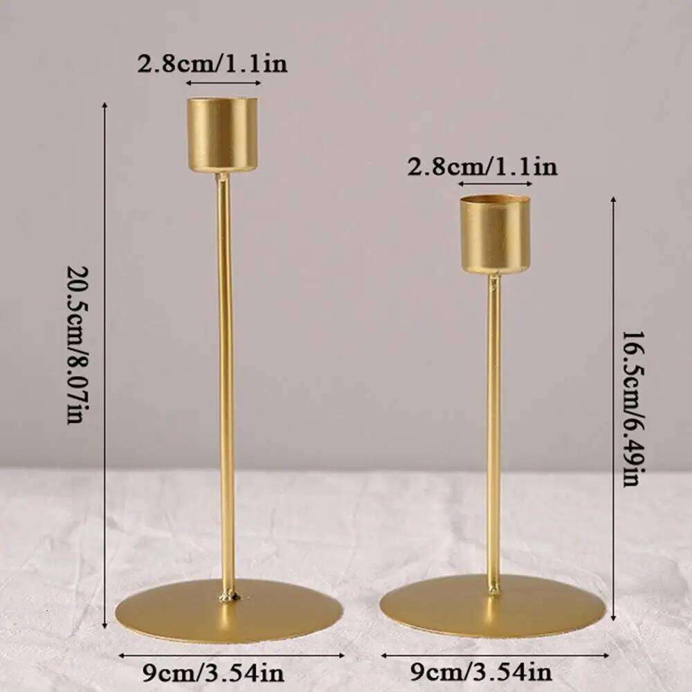 Small Cup Beautiful Candle Holders Durable Table Decor Exquisite Candlestick Useful Home Supplies Iron Candelabrum XJ260305