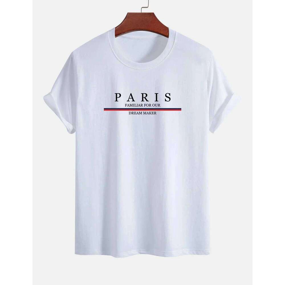 Paris print SWEATS Hoodies Loose Fit Print Casual Round Neck Top Men's autumn and winter warm round neck hoodie 26H0306
