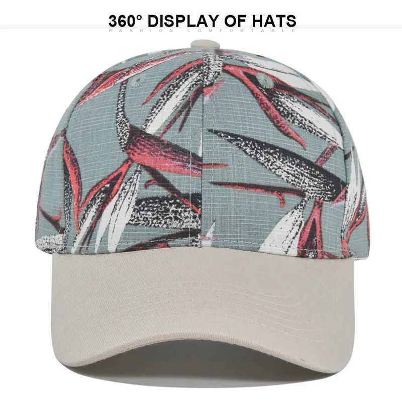 Spring And Autumn Mens And Womens Personalized Beach Graffiti Printed Baseball Cap Silk Screen Duck Tongue Hat Sunshade Hat S260306