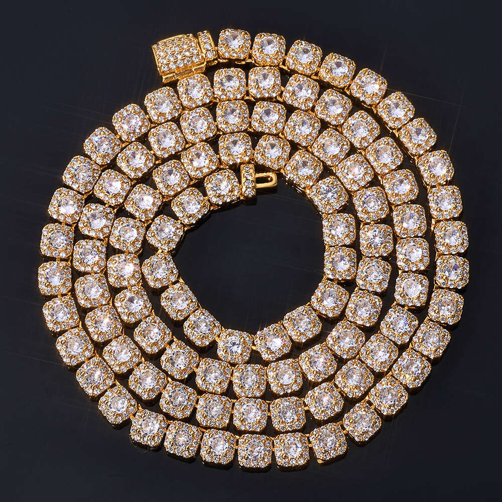 European and American hip-hop cross-border 5mm s925 silver necklace accessories for women, zircon crystal chain, high-quality jewelry, custom-made