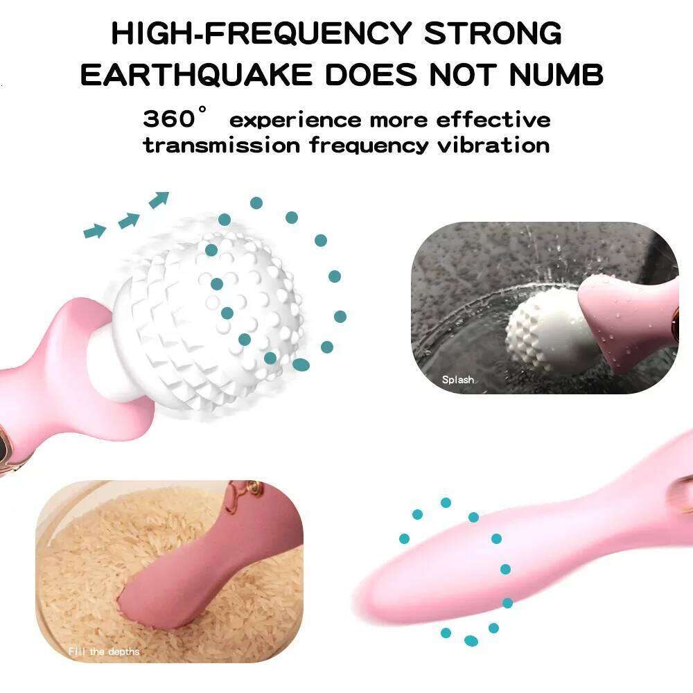 Magic wand Powerful AV Vibrator Dildos Women 10 Modes Clitoris Stimulator G Spot Vagina Massager Adult Sex Toys for Woman W260305