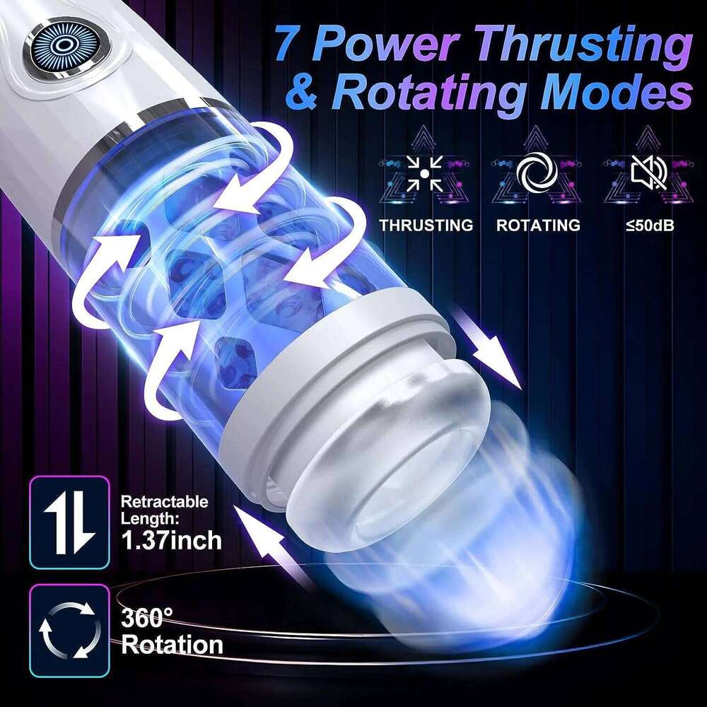 Male Masturbation Cup Automatic Telescopic Vagina Pocket Pussy Blowjob Sex Machines Toy Adult Goods for Men Masturbator 18+ W260305