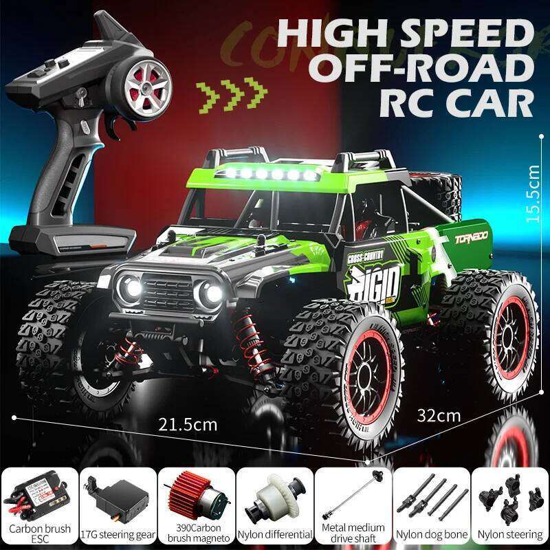 JJRC C8805 1/14 Scale RC Car 4WD High Speed Off-Road Vehicle Brushless Motor Remote Control Crawler for Adults Boys C260305