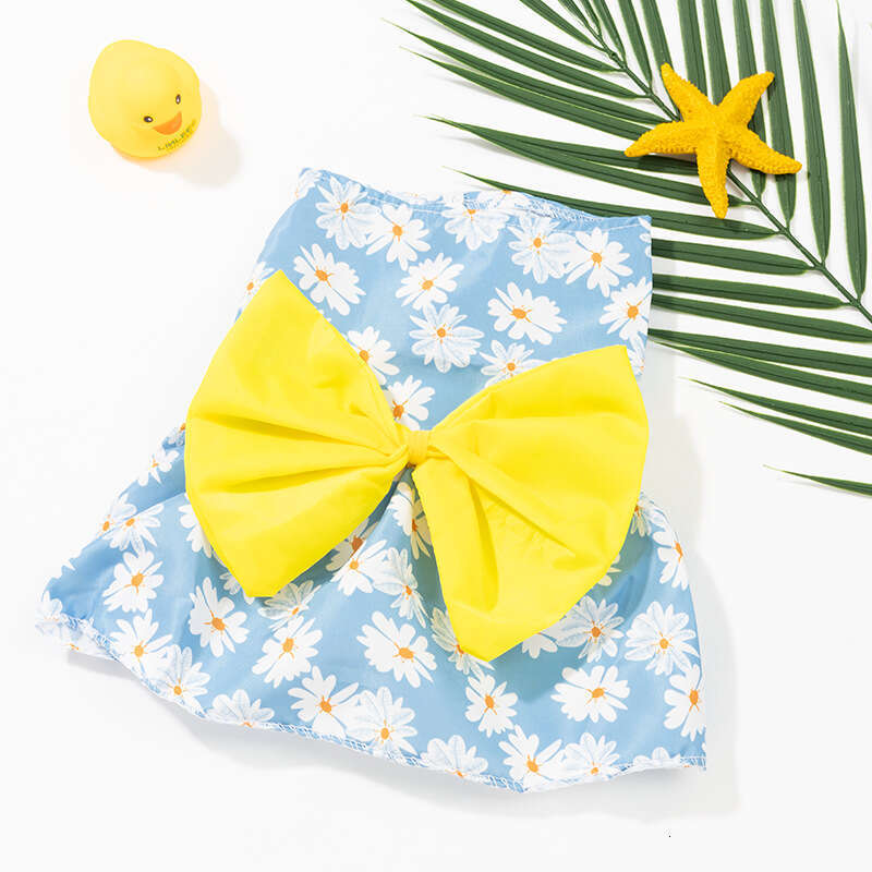 Source Manufacturer Pet Dog Clothing Puppy Print Cartoon Cute Princess Dress Cat Summer Clothes Bamubi