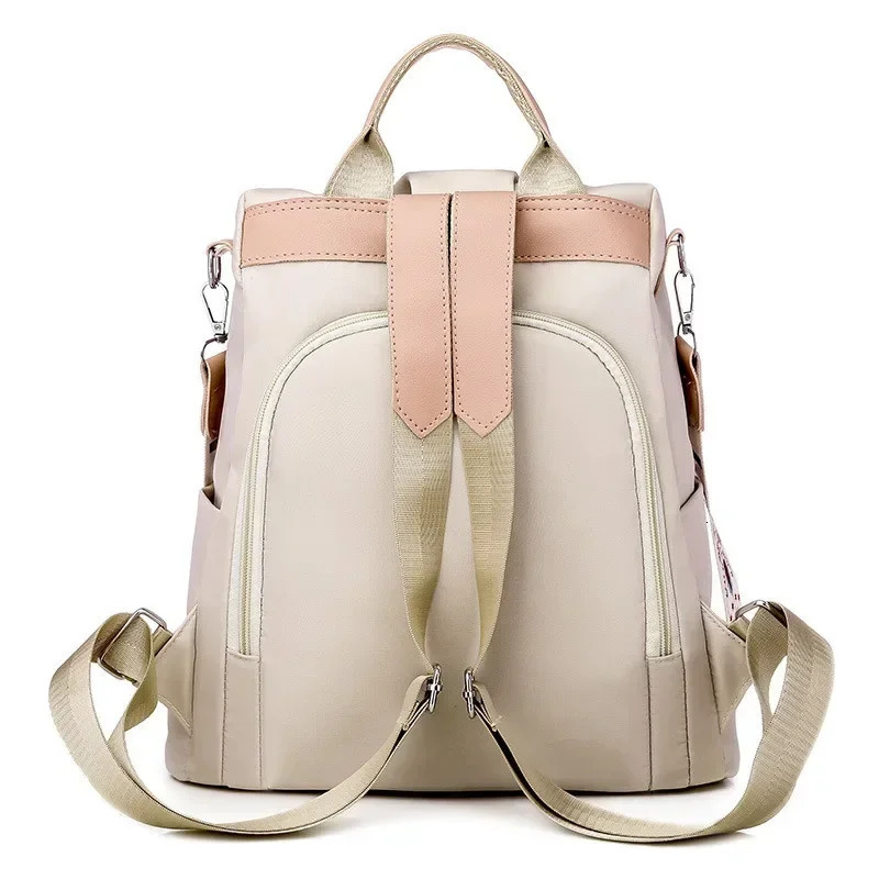 Waterproof Oxford Embroidery Women Backpack Fashion Anti-theft Large Capacity Female Travel Casual Backpacks School Laptop Bag260228