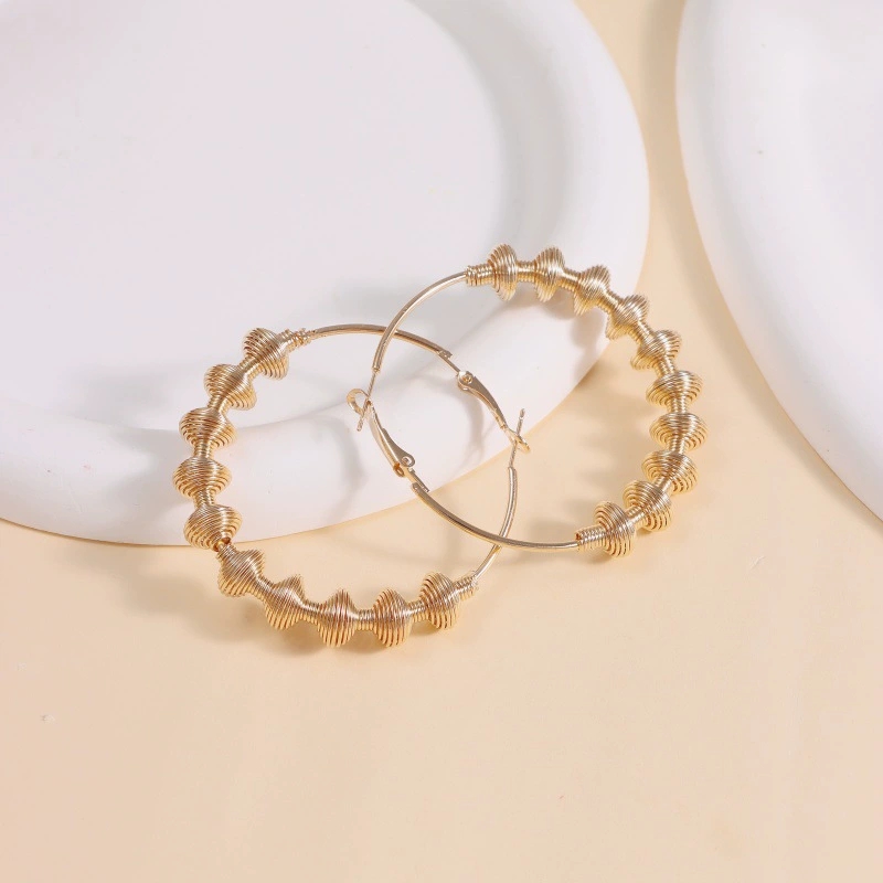 Modern Minimalist Hooped Studs Featuring Unique Geometry & Eye-Catching Metals