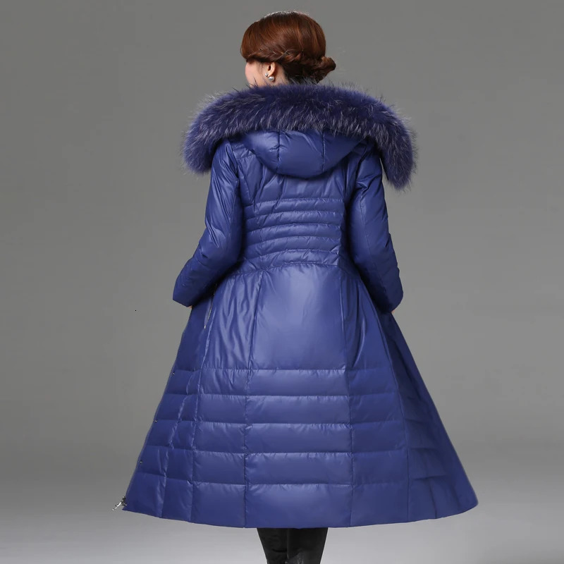 Shengyu Boya MiddleAged and Elderly OverTheKnee Long down Jacket Womens Thickeneded Mothers Fitted Style 260228