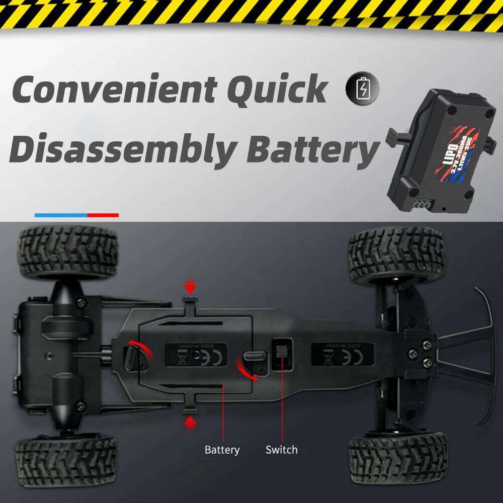 1:24 RC Model 2.4GHz RTR Scale with WIFI FPV HD Camera ESP LED Light Electric Car Remote Control Toys for Children Boys Gift C260305