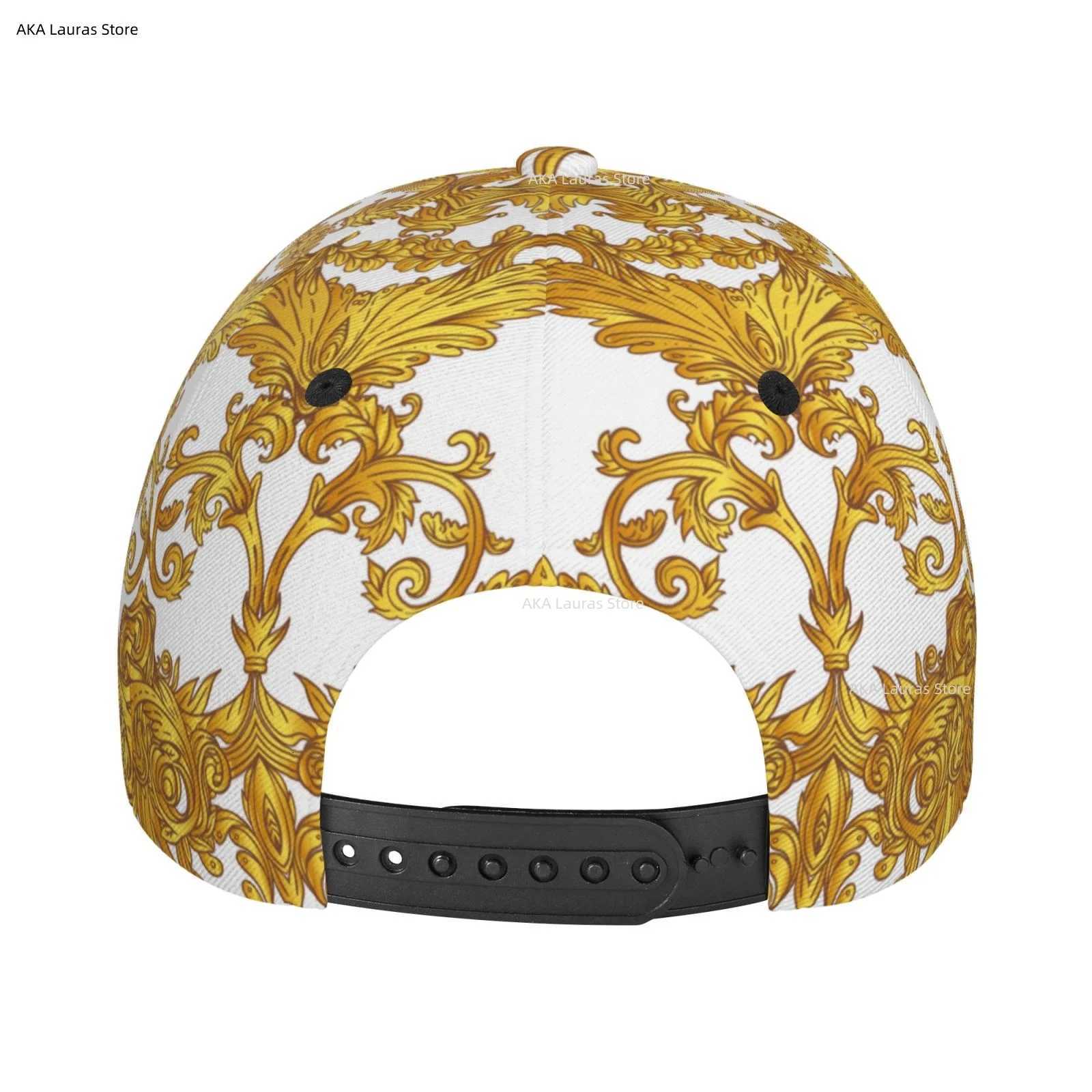 Golden Baroque Outdoor Sport Caps Baseball Hat Men Women Visor Cap Baseball Cap Street Hip Hop Caps golf hat men S260306