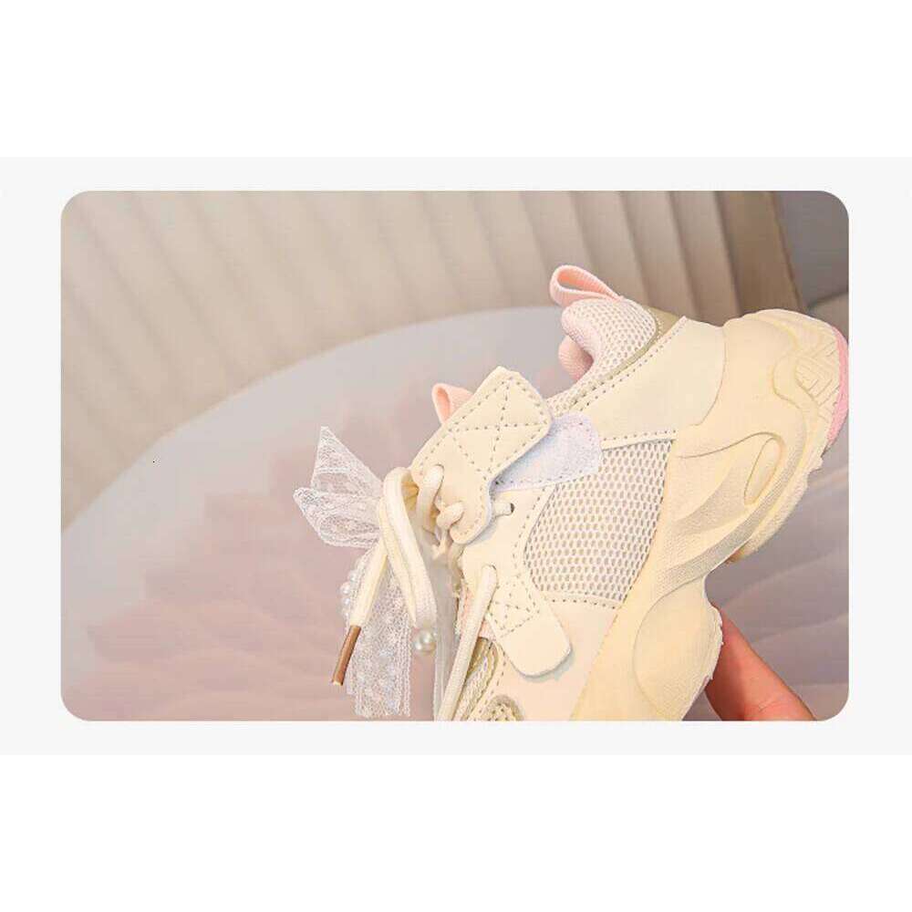 Autumn For Kids Korean Style Trend Fashion Girl's Sneakers Soft-soled Breathable Teenager Children Sport Shoes 26Y0304