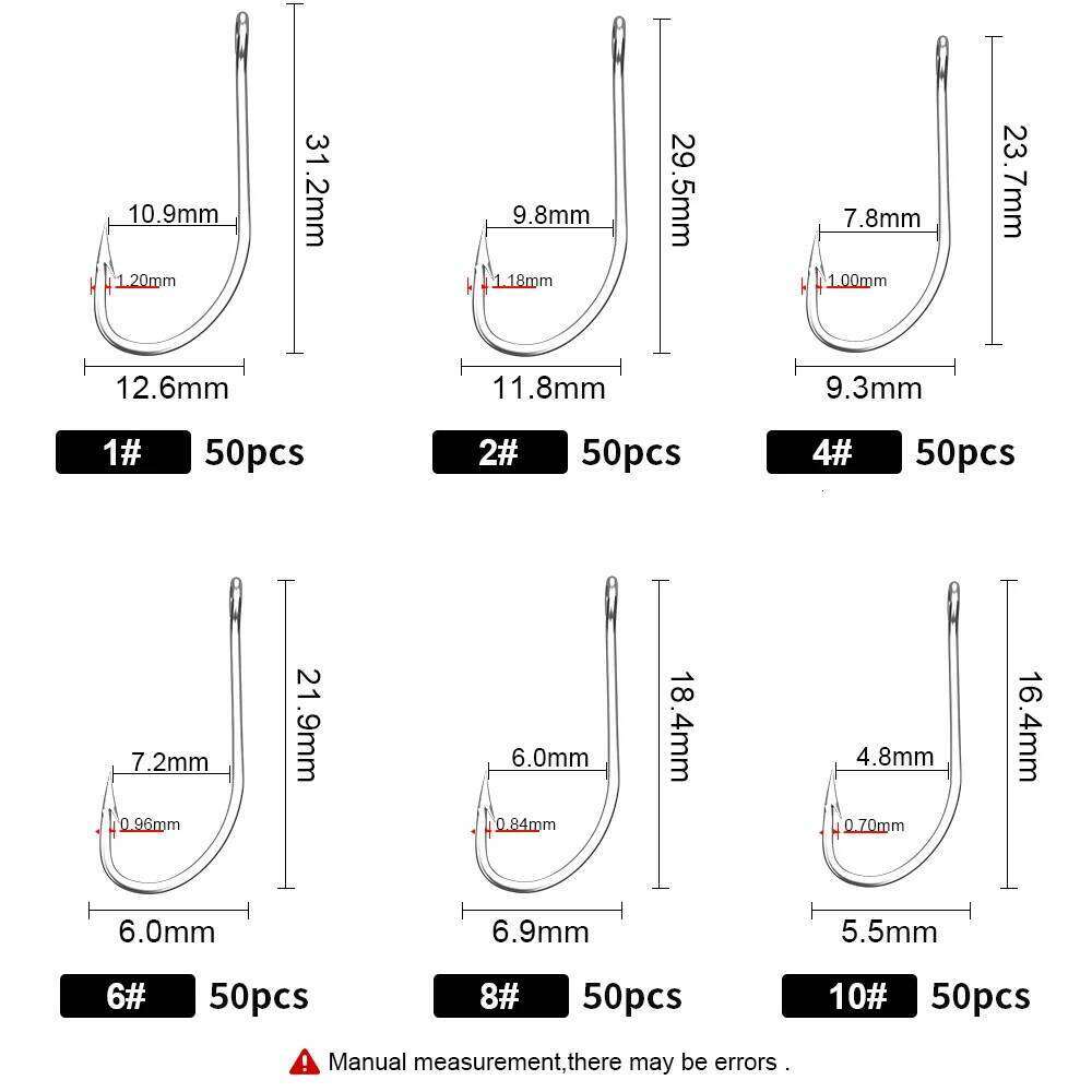 FTK 25-50Pcs Carbon Steel Hook With Eye Long Shank Barbed Sharp Fishhook for Saltwater Carp Fishing Accessories 401SS S260305
