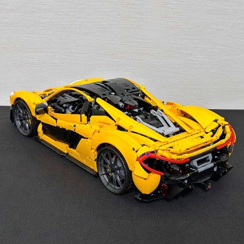 Technical NEW Yellow 1:8 P1 Super Racing Building Blocks Model Sports Car Vehicle Assembly Brick Toy Gift For Children Boy Adult Z260305