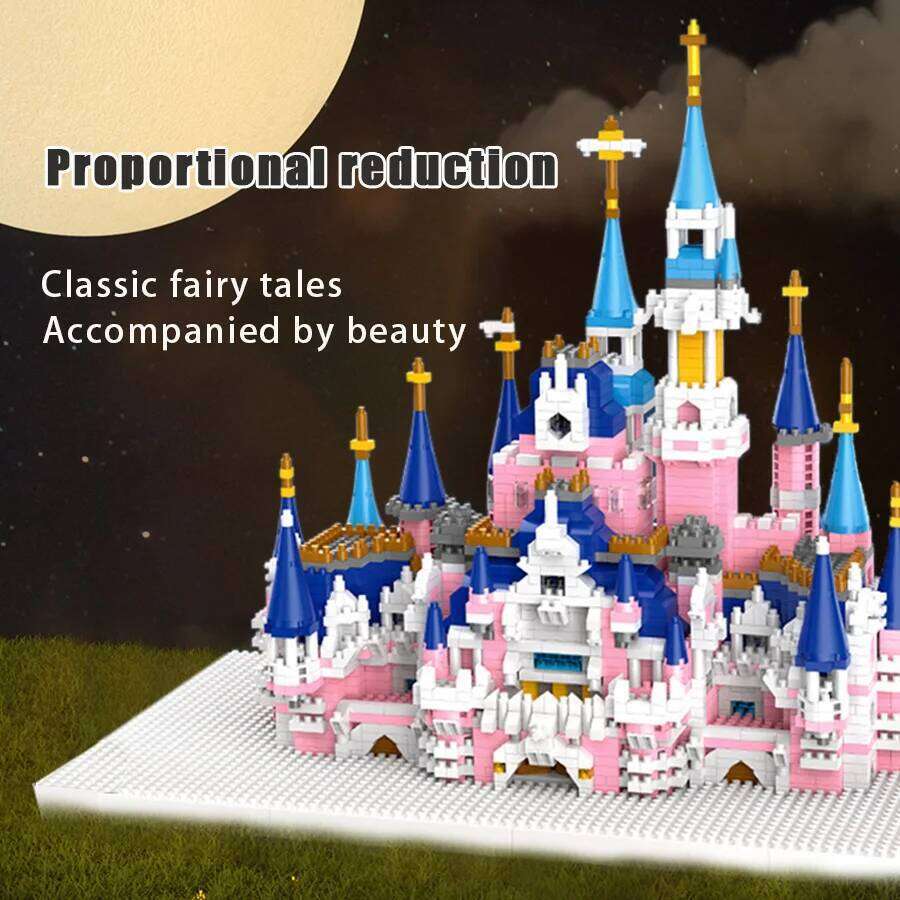 Princess Castle Micro Particle Block Assembly Children's Puzzle Toys Girl's Birthday Gift Z260305