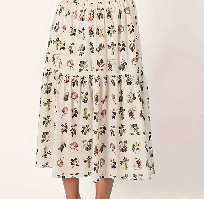 Womens Elegant Summer Floral Print Slip Dress Summer Vacation Dress X260306
