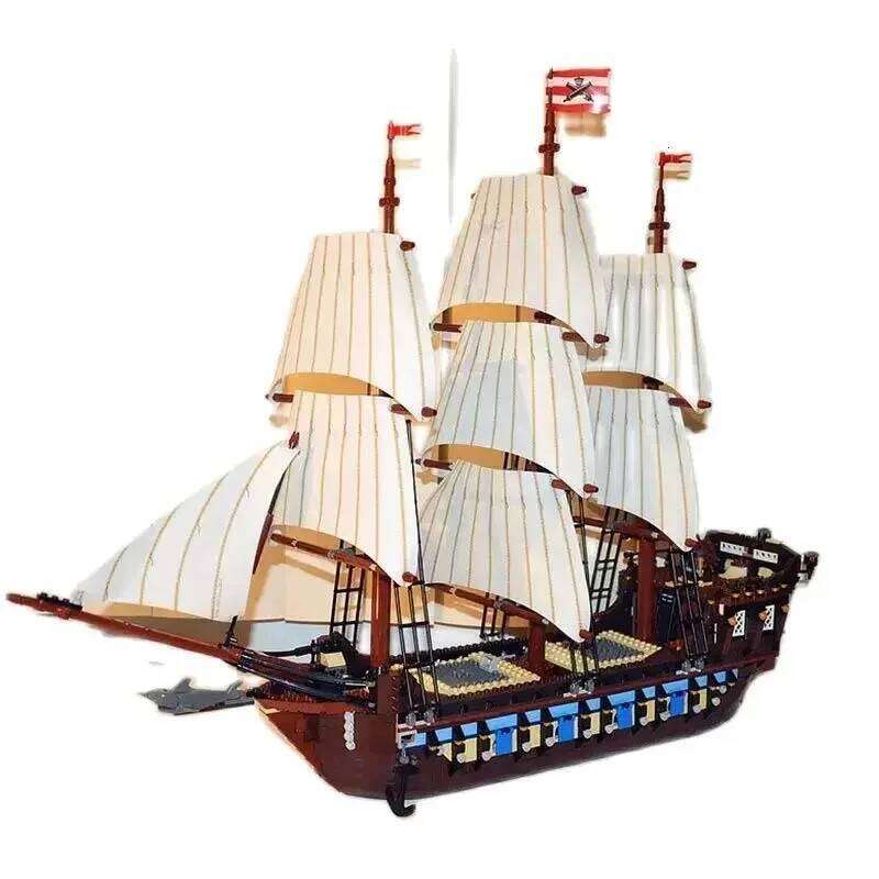 1664 PCS Pirates Imperial Flagship Model Ship Compatible 10210 22001 Building Blocks Bricks Kids Birthday Christmas Toys Gifts Z260306