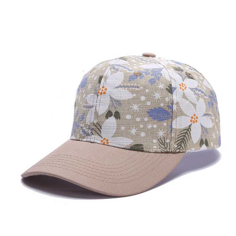 Womens Spring Summer Baseball Caps Leaf Print Sun Protection Visor Hats Boho Style Velcro Adjustable Tennis Hat S260306