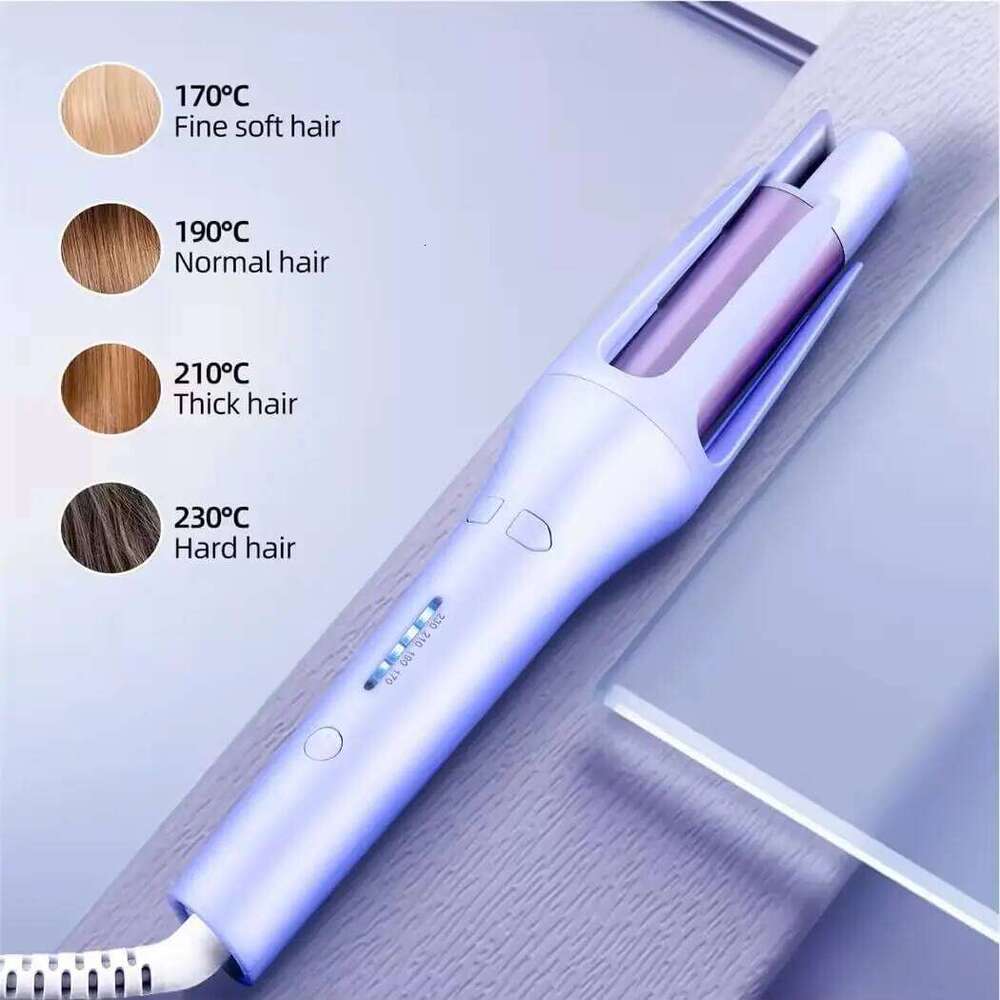 Rotating Negative Ion non Damaging Curling Iron Portable Hair Curler Automatic Shut-Off Anti-Scald 26Y0306
