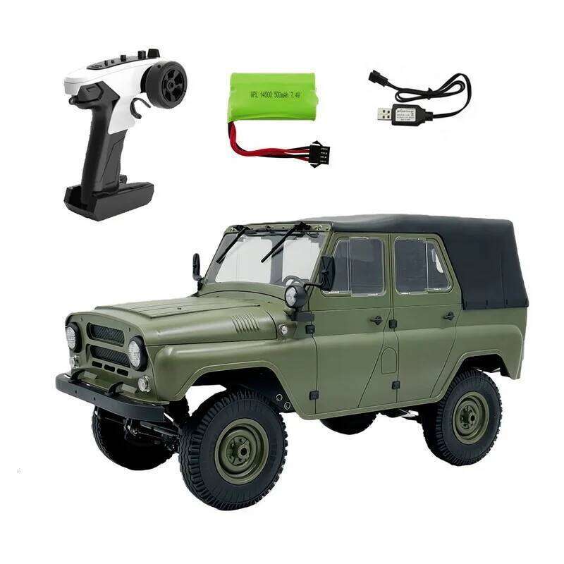 WPL C-94 1:12 UAZ-469 4WD RC Crawler Off-Road Military Style Truck Remote Control Car Model C260305
