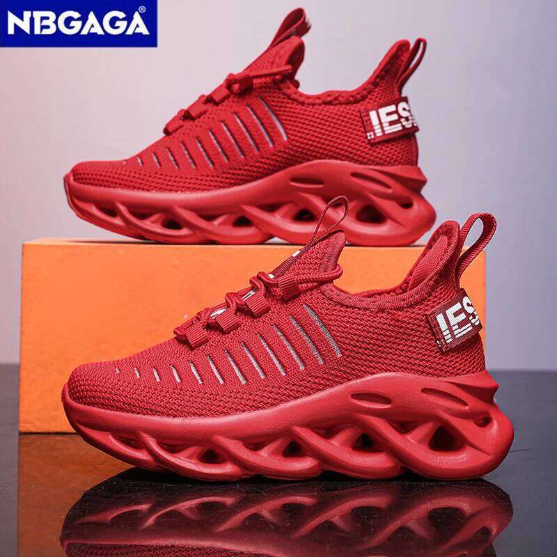 Breathable Mesh Children's Tennis Shoes Comfortable Unisex Outdoor Jogging Athletics Basketball Walking Sneakers 26Y0304