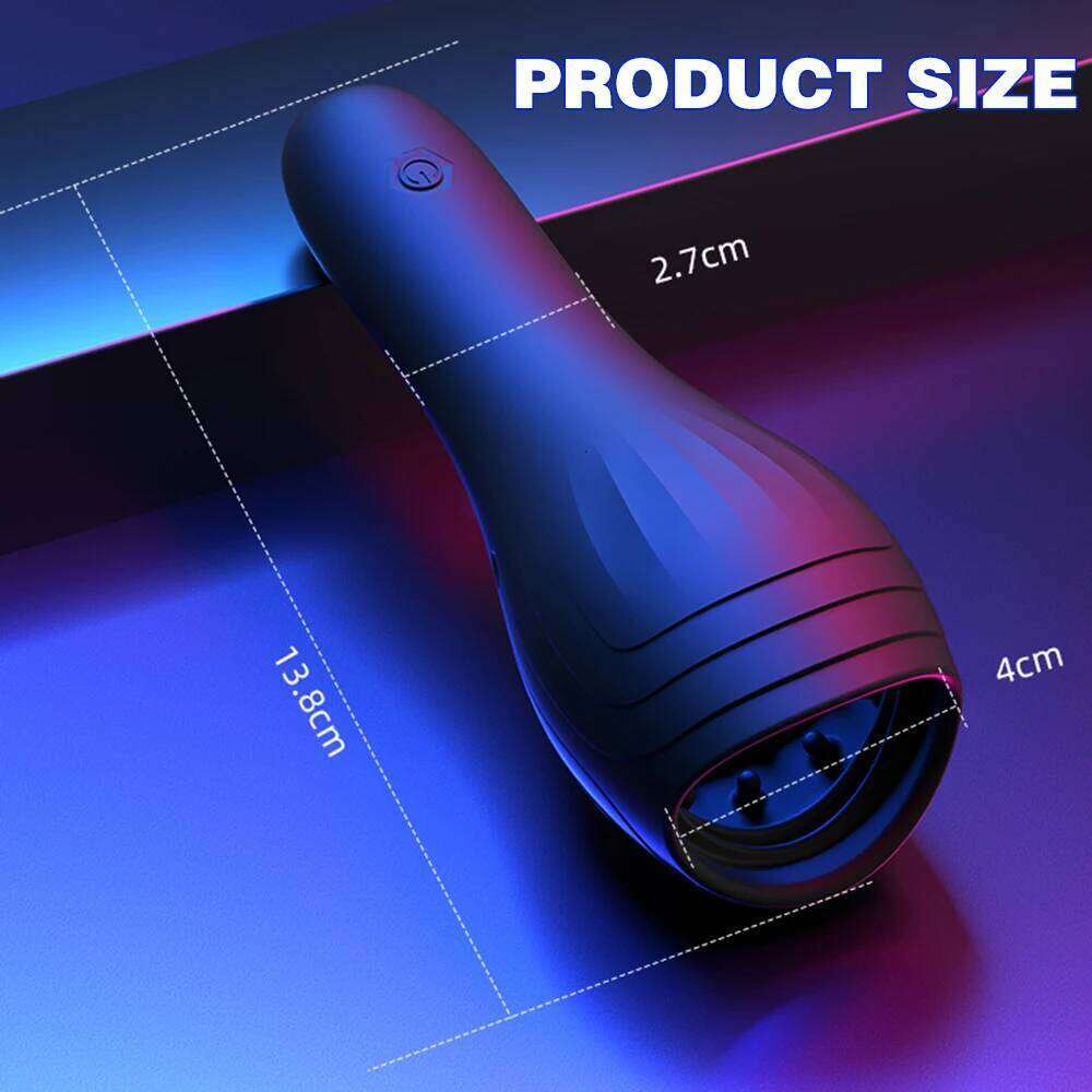 Glans Male Masturbator Cup Tongue Licking Glan Stimulation Vibrator Penis Massager Delay Trainer Sex Toys W260305
