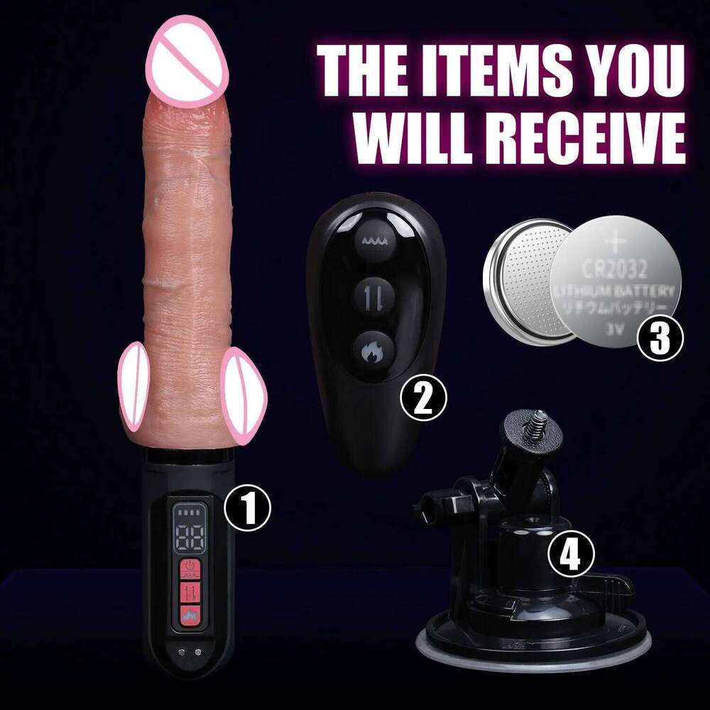 Realistic Automatic Thrusting Dilos with Remote Control Vagina Massage G-Spot Stimulation Dick Adult Sex Toys for Women and Men W260305