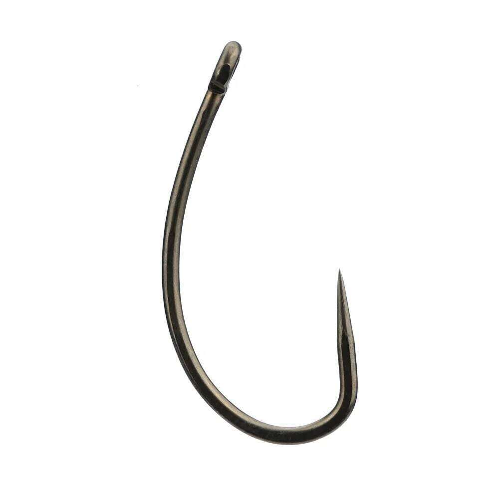 Hirisi 50Pcs Carp Barbless Hook Coating Non-barb Fishhooks High Carbon Steel 8004 Fishing Accessories S260305