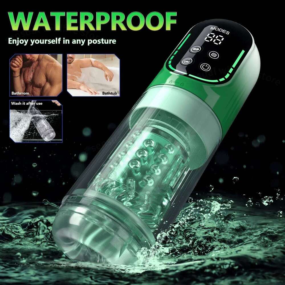 2026 New Automatic Masturbator Penis Pump Toys for Men Pocket Pussy Stroker Male Masturbators with LED Display Sex W260305