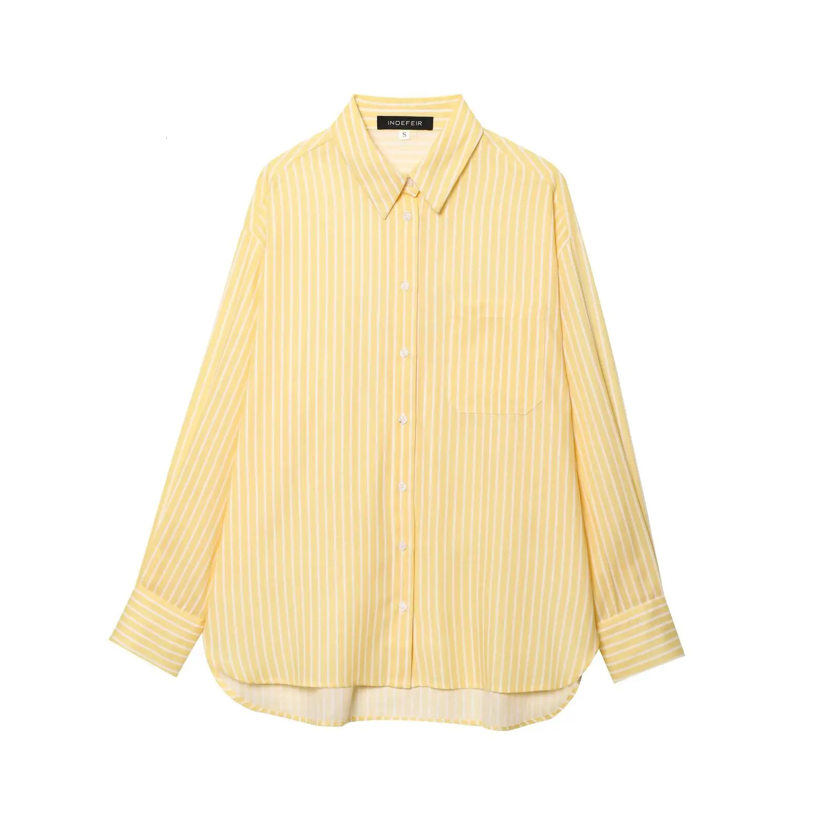 Womens Long Sleeve Blouse Casual Loose Button up Y2K Korean Style Top Blusas Mujer Fashion Inszartrafs Woman Shirt Blouses 260306