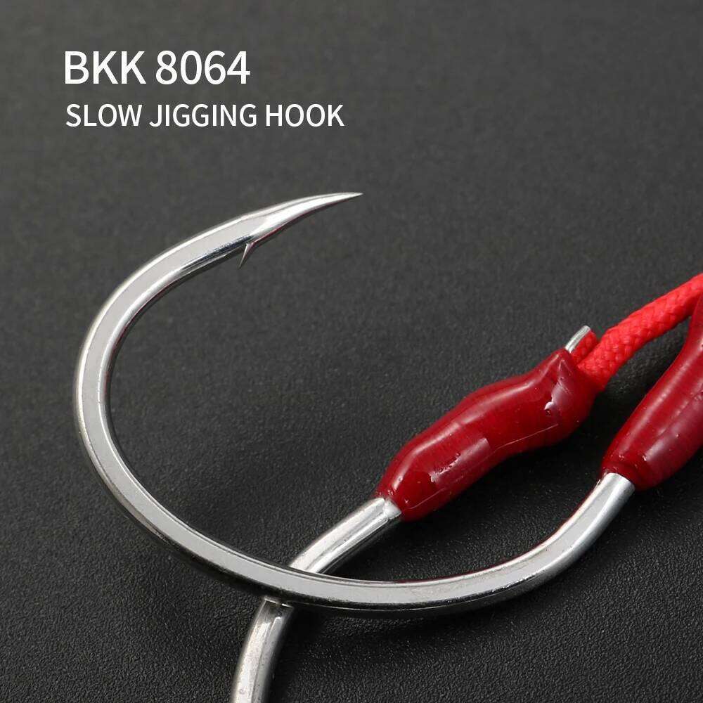 JIGGING PRO Saltwater Slow Jigging Double Asymmetric Assist Hooks High Carbon Steel Fishhooks 1/0 2/0 3/0 4/0 S260305