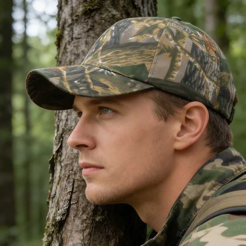 Summer Outdoor Sport Baseball Caps Leaf-Printed Jungle Camouflage Caps Mens and Womens Camouflage Baseball CapRunning Cap S260306