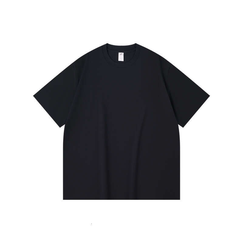 230g Pure Cotton Short Sleeve T-Shirt Solid Color Loose Casual Round Neck Base Shirt Summer Heavyweight Unisex Breathable Tee